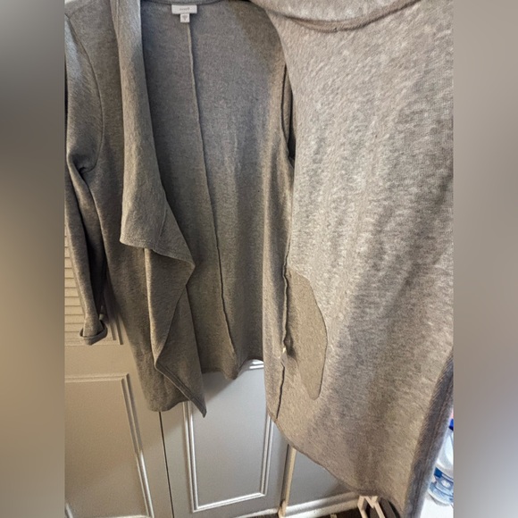 J.Jill heather grey wrap cardigan size M - Picture 8 of 9